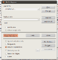 Замена по регулярному выражению в LibreOffice